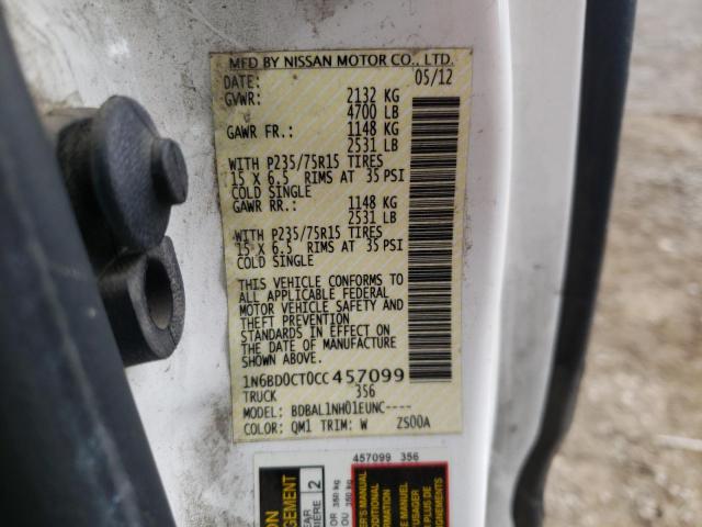 Photo 10 from auction – 2012 NISSAN FRONTIER S with VIN 1N6BD0CT0CC457099