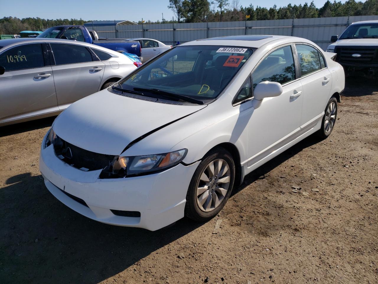 Photo 2 from auction – 2010 HONDA CIVIC EX with VIN 19XFA1F86AE009580