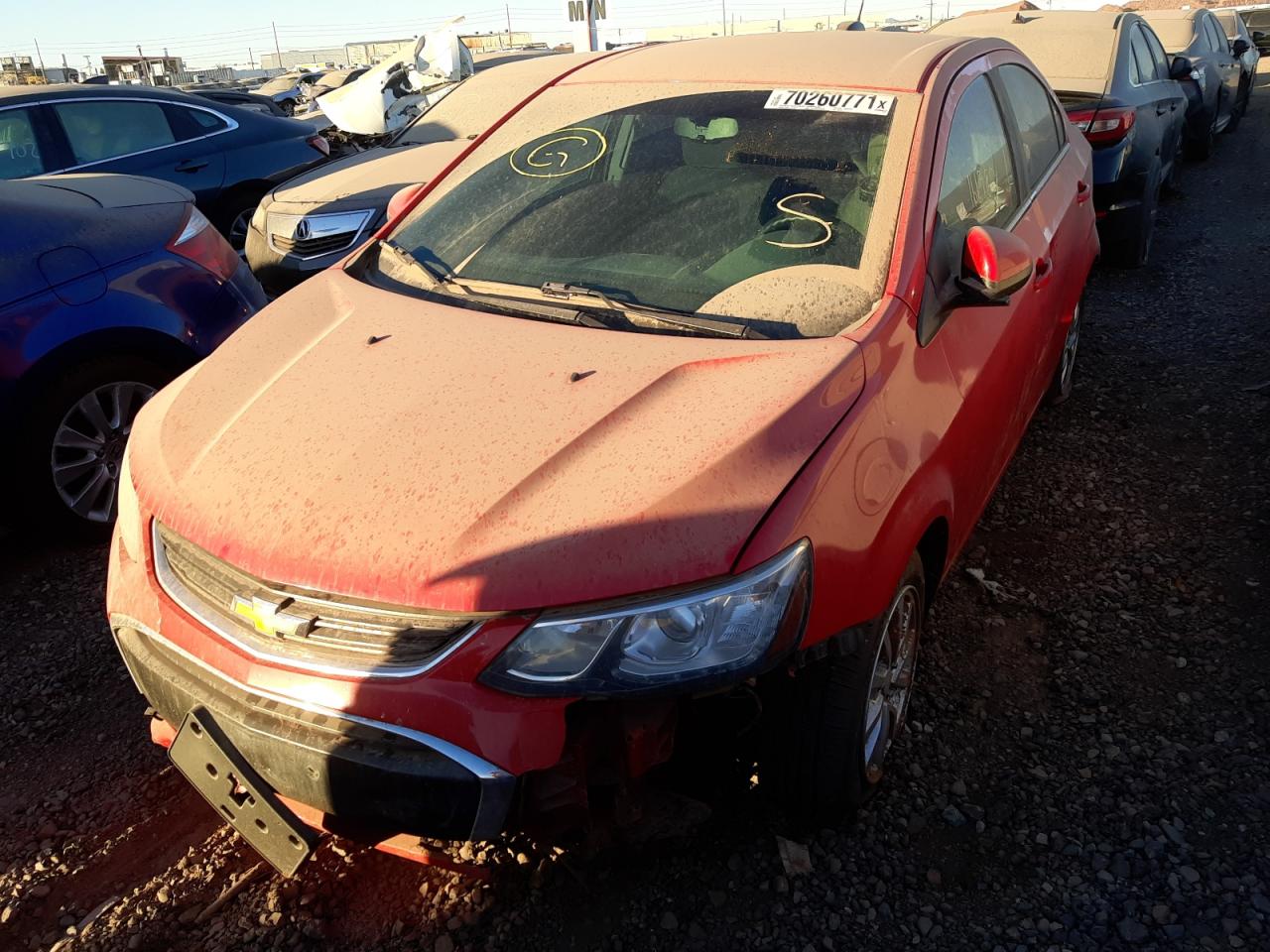 Photo 2 from auction – 2017 CHEVROLET SONIC LT with VIN 1G1JD5SH9H4106615