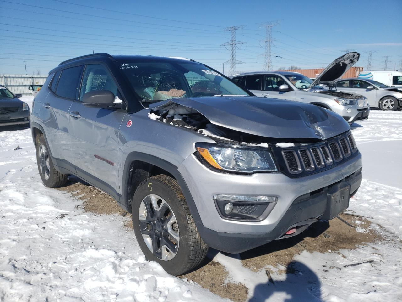 JEEP COMPASS TR 2018 with VIN 3C4NJDDB1JT342471 - Photo from auction