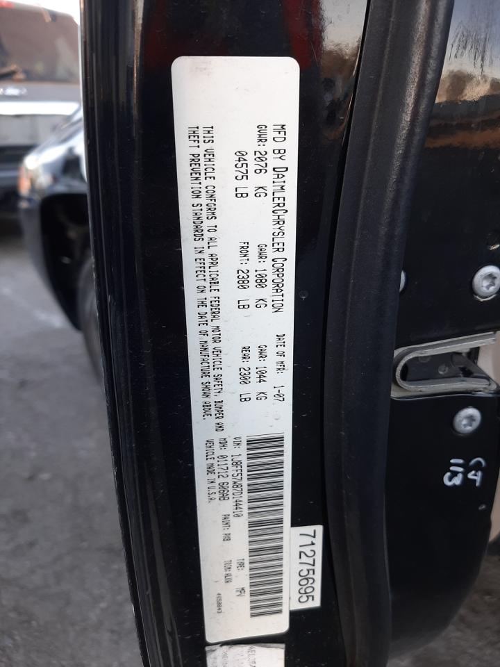 Photo 10 from auction – 2007 JEEP COMPASS LI with VIN 1J8FF57W87D144410