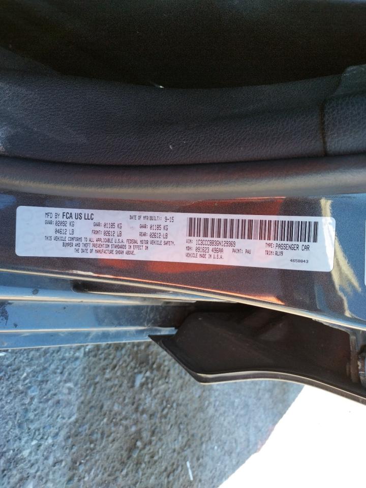 Photo 10 from auction – 2016 CHRYSLER 200 S with VIN 1C3CCCBB3GN129369