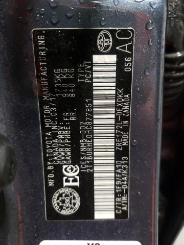 Photo 10 from auction – 2017 TOYOTA COROLLA L with VIN 2T1BURHE0HC877851