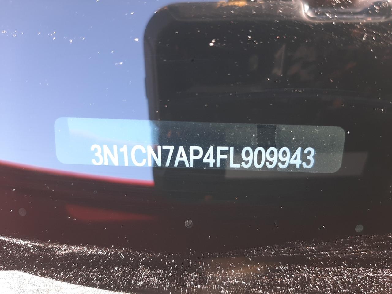 Photo 10 from auction – 2015 NISSAN VERSA S with VIN 3N1CN7AP4FL909943