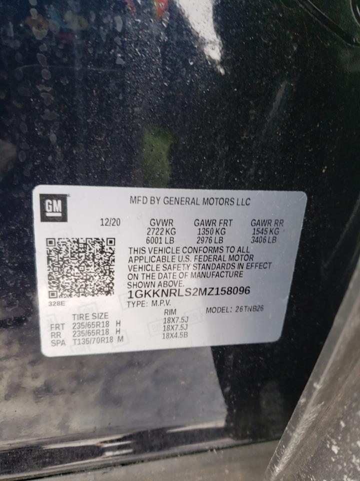 Photo 10 from auction – 2021 GMC ACADIA SLE with VIN 1GKKNRLS2MZ158096