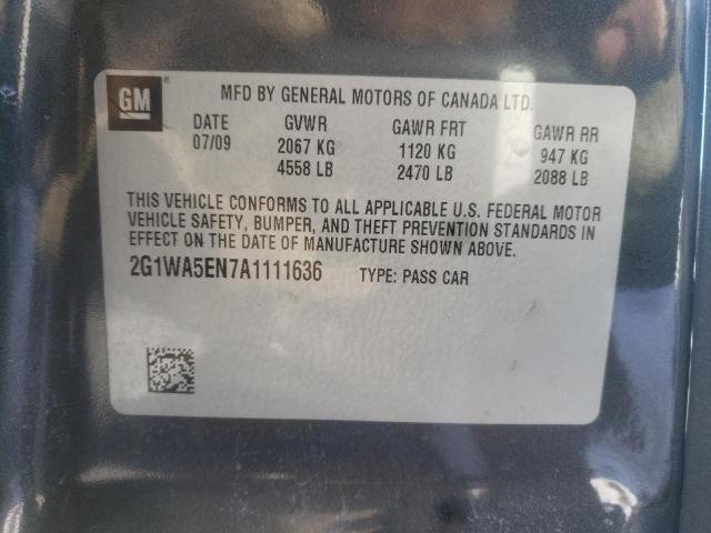 Photo 10 from auction – 2010 CHEVROLET IMPALA LS with VIN 2G1WA5EN7A1111636