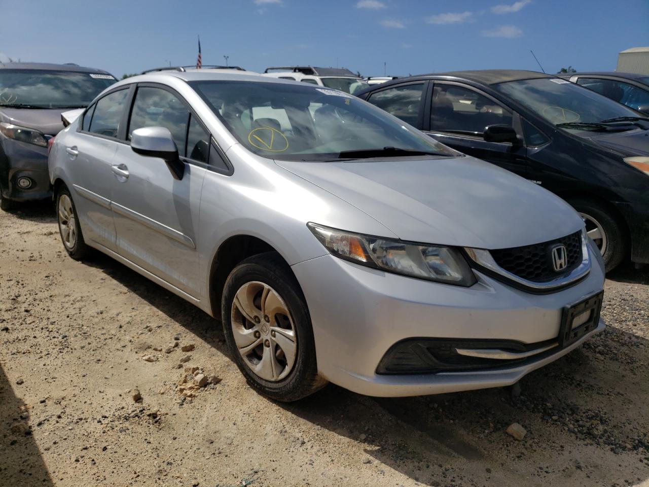 HONDA CIVIC LX 2013 with VIN 2HGFB2F59DH587966 - Photo from auction
