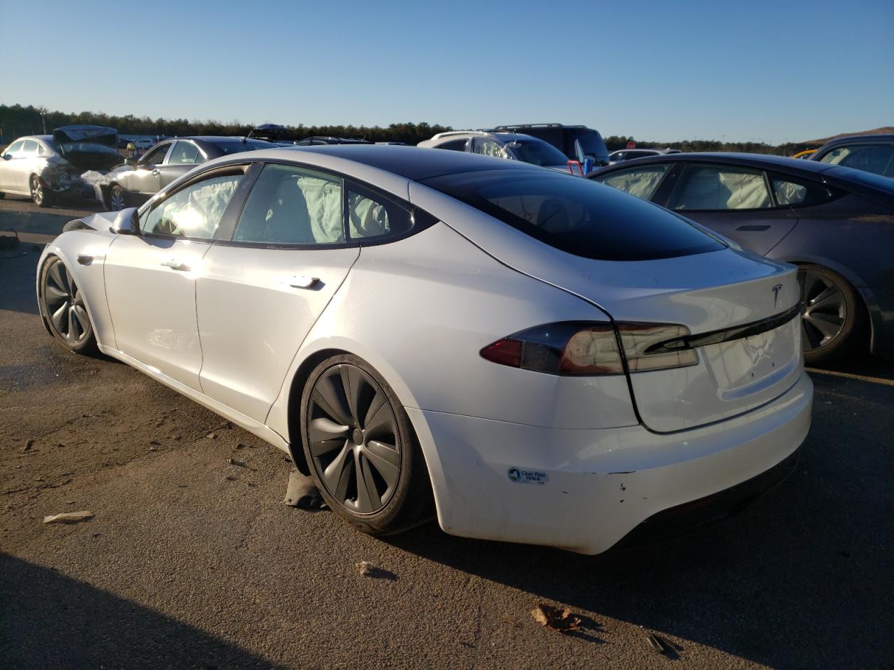 Photo 3 from auction – 2021 TESLA MODEL S with VIN 5YJSA1E5XMF440363