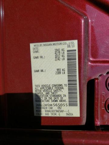 Photo 10 from auction – 2010 NISSAN ALTIMA BAS with VIN 1N4AL2AP2AN565055