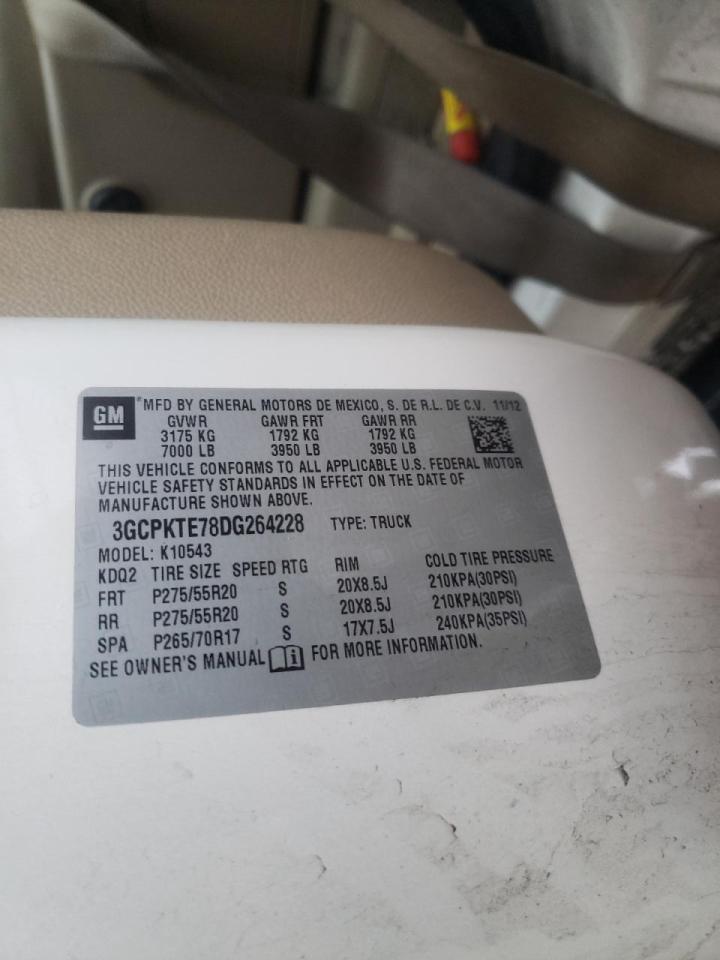 Photo 10 from auction – 2013 CHEVROLET SILVERADO with VIN 3GCPKTE78DG264228