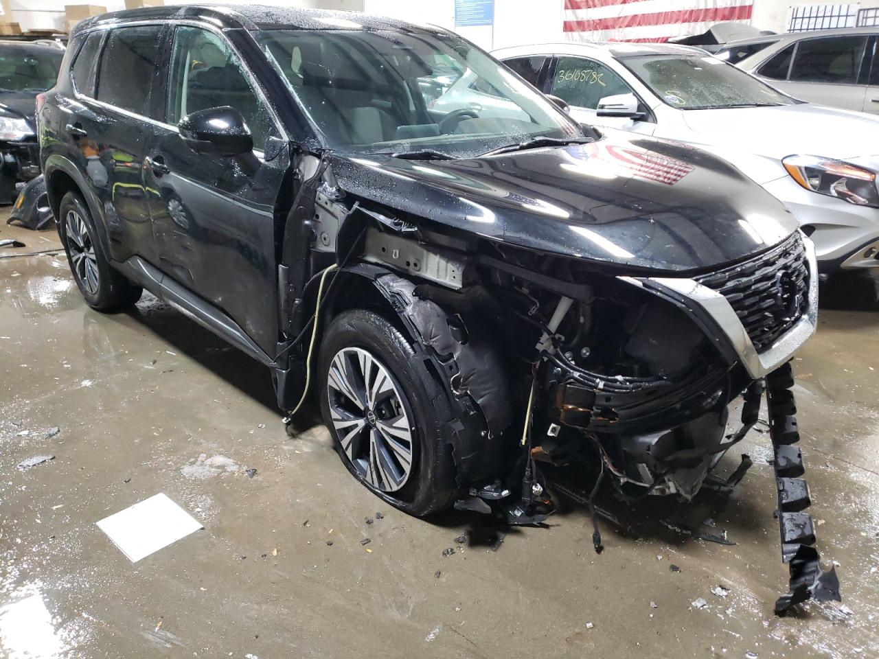 NISSAN ROGUE SV 2021 with VIN 5N1AT3BB0MC699013 - Photo from auction