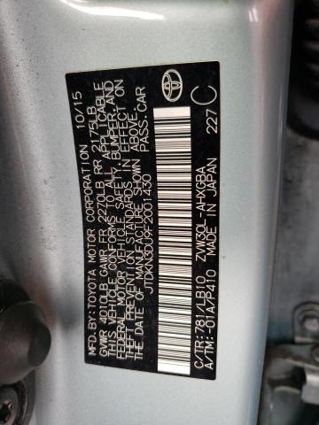 Photo 1 from auction – 2015 TOYOTA PRIUS with VIN JTDKN3DU9F2001430