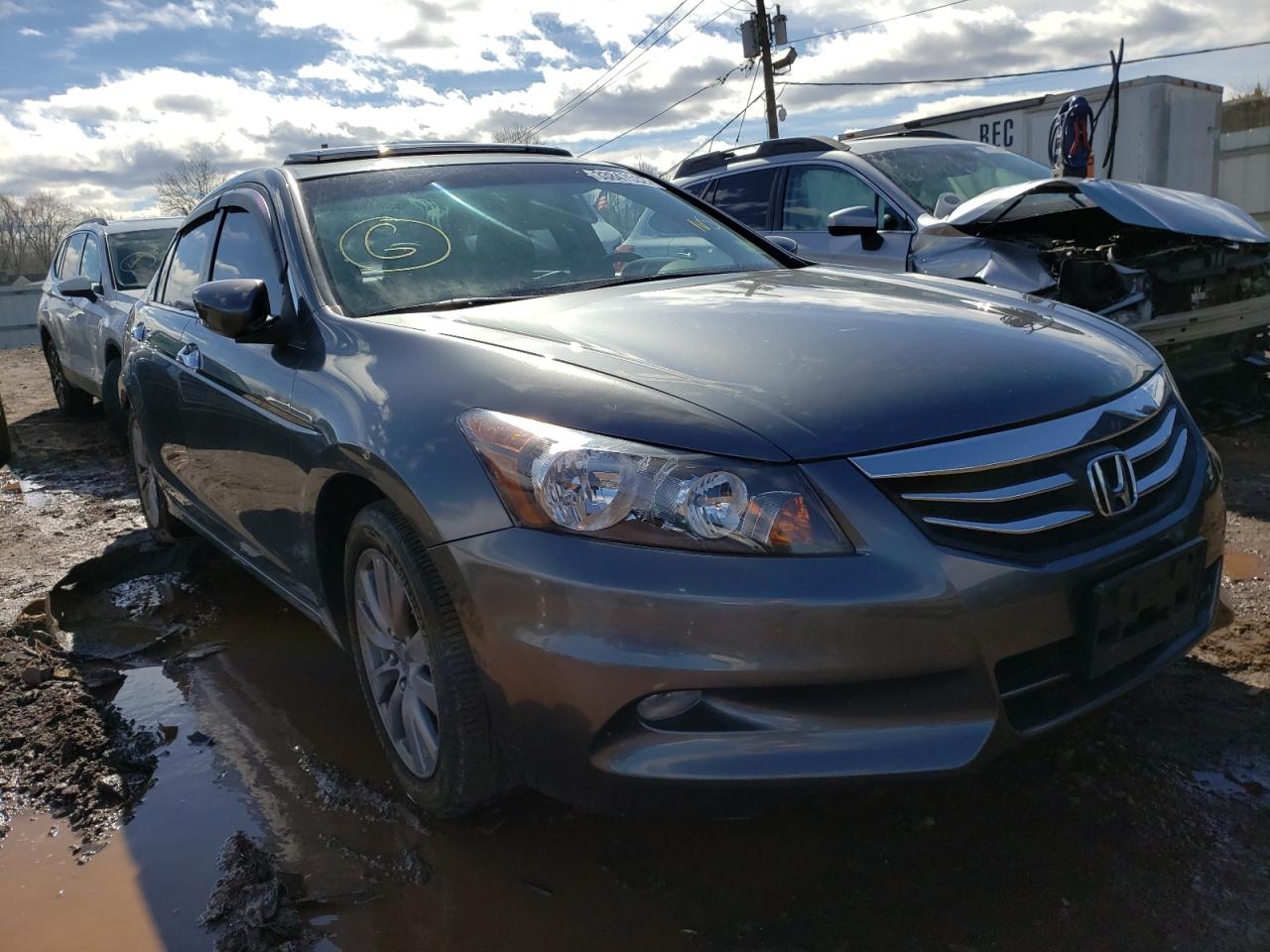 HONDA ACCORD EXL 2011 with VIN 1HGCP3F81BA019243 - Photo from auction