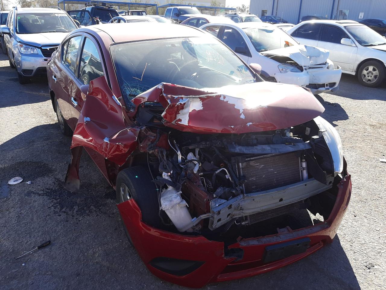 NISSAN VERSA S 2015 with VIN 3N1CN7AP4FL909943 - Photo from auction
