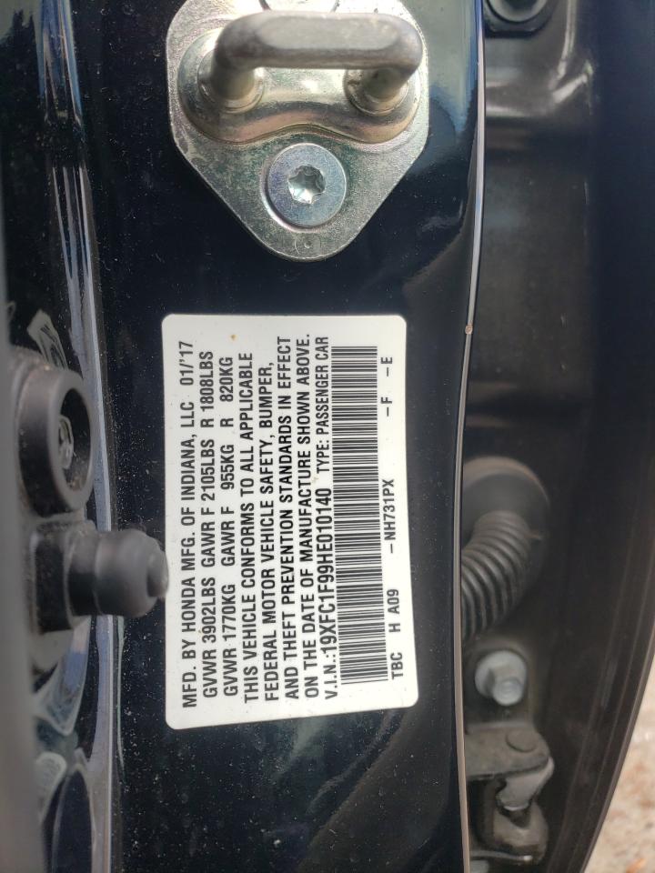 Photo 10 from auction – 2017 HONDA CIVIC TOUR with VIN 19XFC1F99HE010140