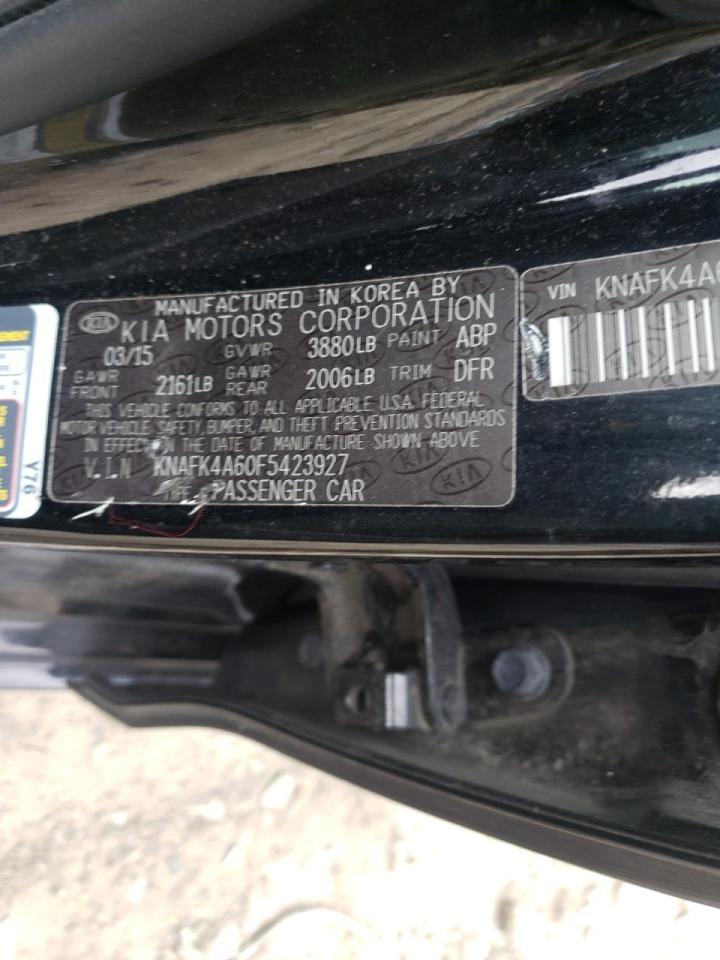 Photo 10 from auction – 2015 KIA FORTE LX with VIN KNAFK4A60F5423927