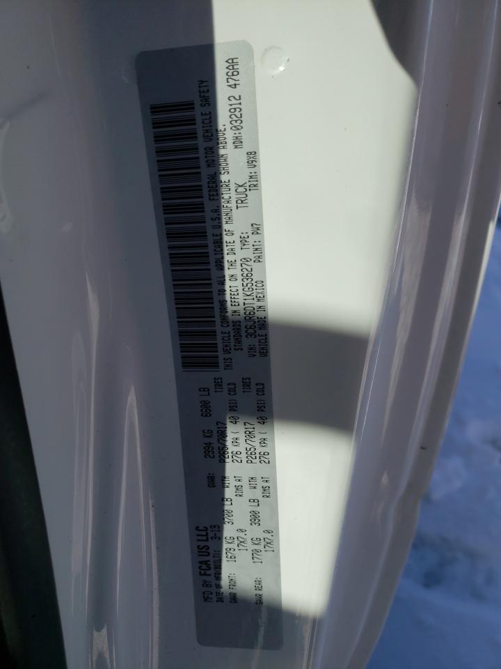 Photo 10 from auction – 2019 RAM 1500 CLASS with VIN 3C6JR6DT1KG536270