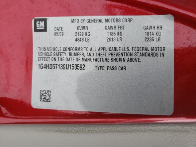 Photo 10 from auction – 2009 BUICK LUCERNE CX with VIN 1G4HD57139U150592