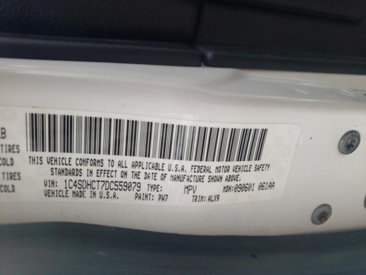 Photo 10 from auction – 2013 DODGE DURANGO R/ with VIN 1C4SDHCT7DC559079