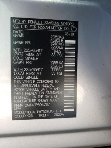Zdjęcie 10 z aukcji – 2018 NISSAN ROGUE S z VIN KNMAT2MT4JP604767