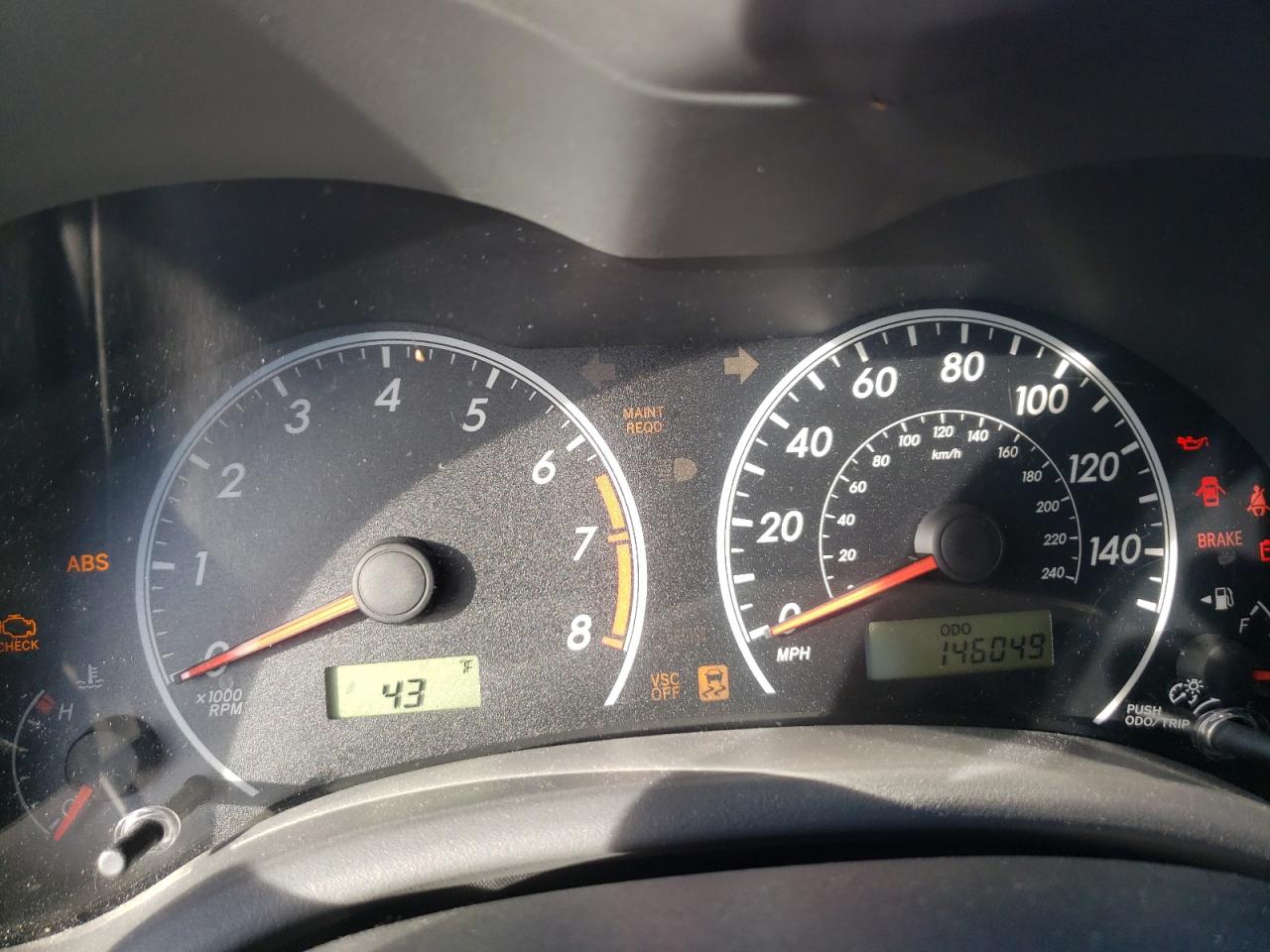 Photo 8 from auction – 2010 TOYOTA COROLLA BA with VIN 1NXBU4EE3AZ322629