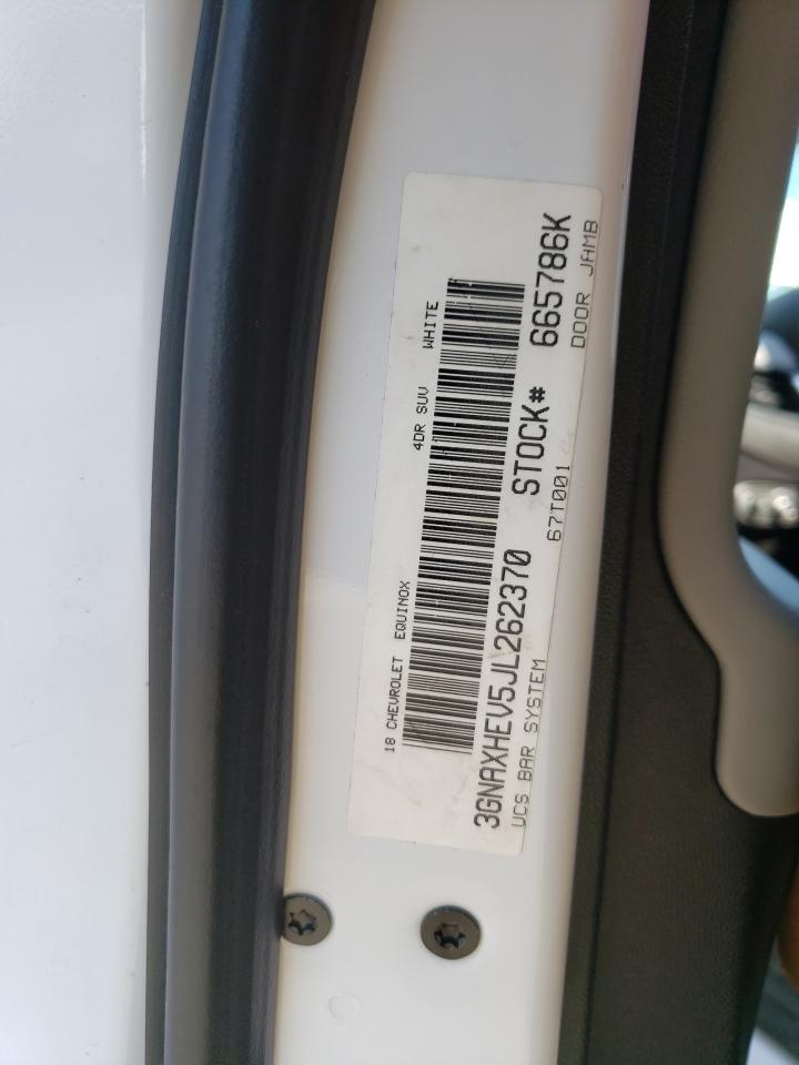 Photo 10 from auction – 2018 CHEVROLET EQUINOX LS with VIN 3GNAXHEV5JL262370