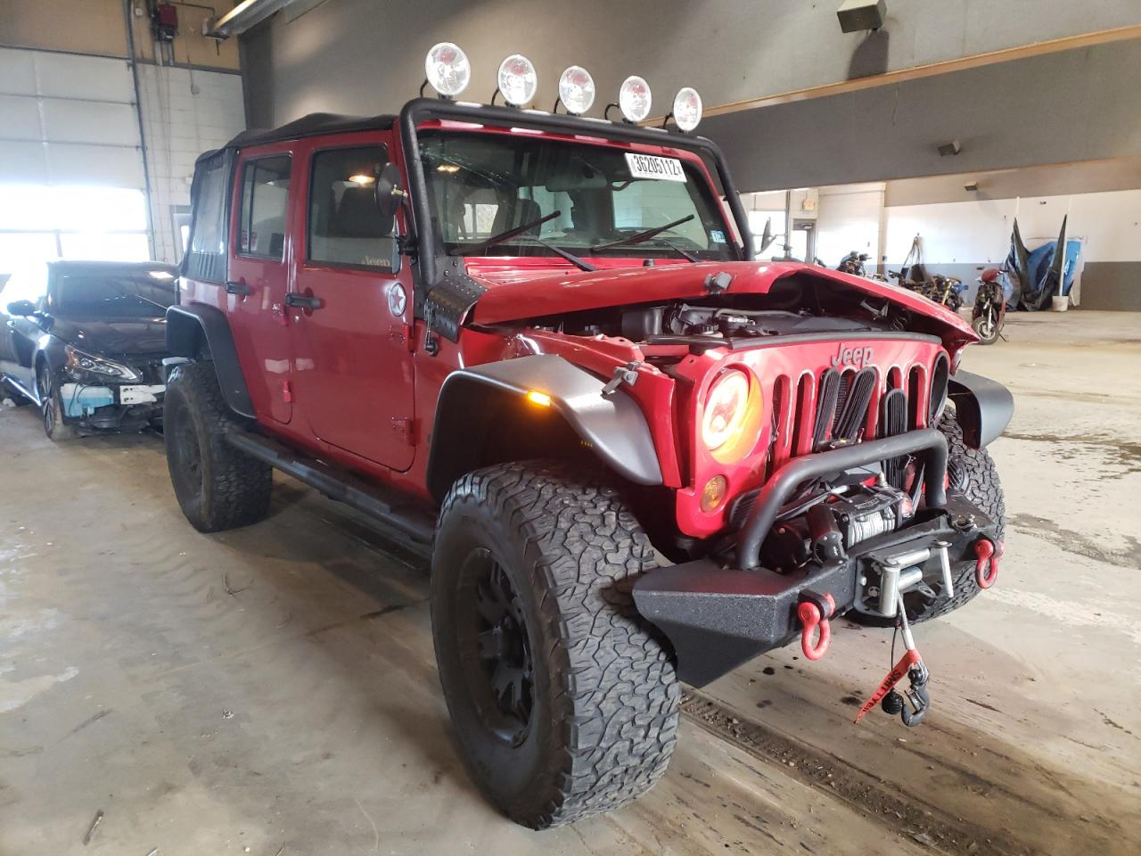 JEEP WRANGLER U 2012 with VIN 1C4BJWDG5CL209852 - Photo from auction