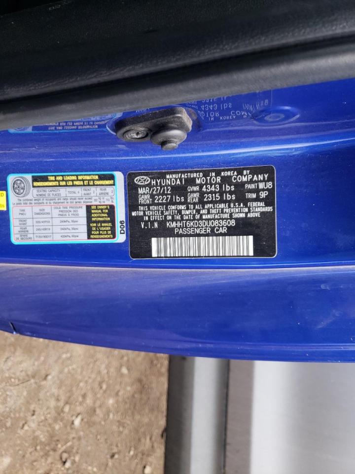 Photo 10 from auction – 2013 HYUNDAI GENESIS CO with VIN KMHHT6KD3DU083608