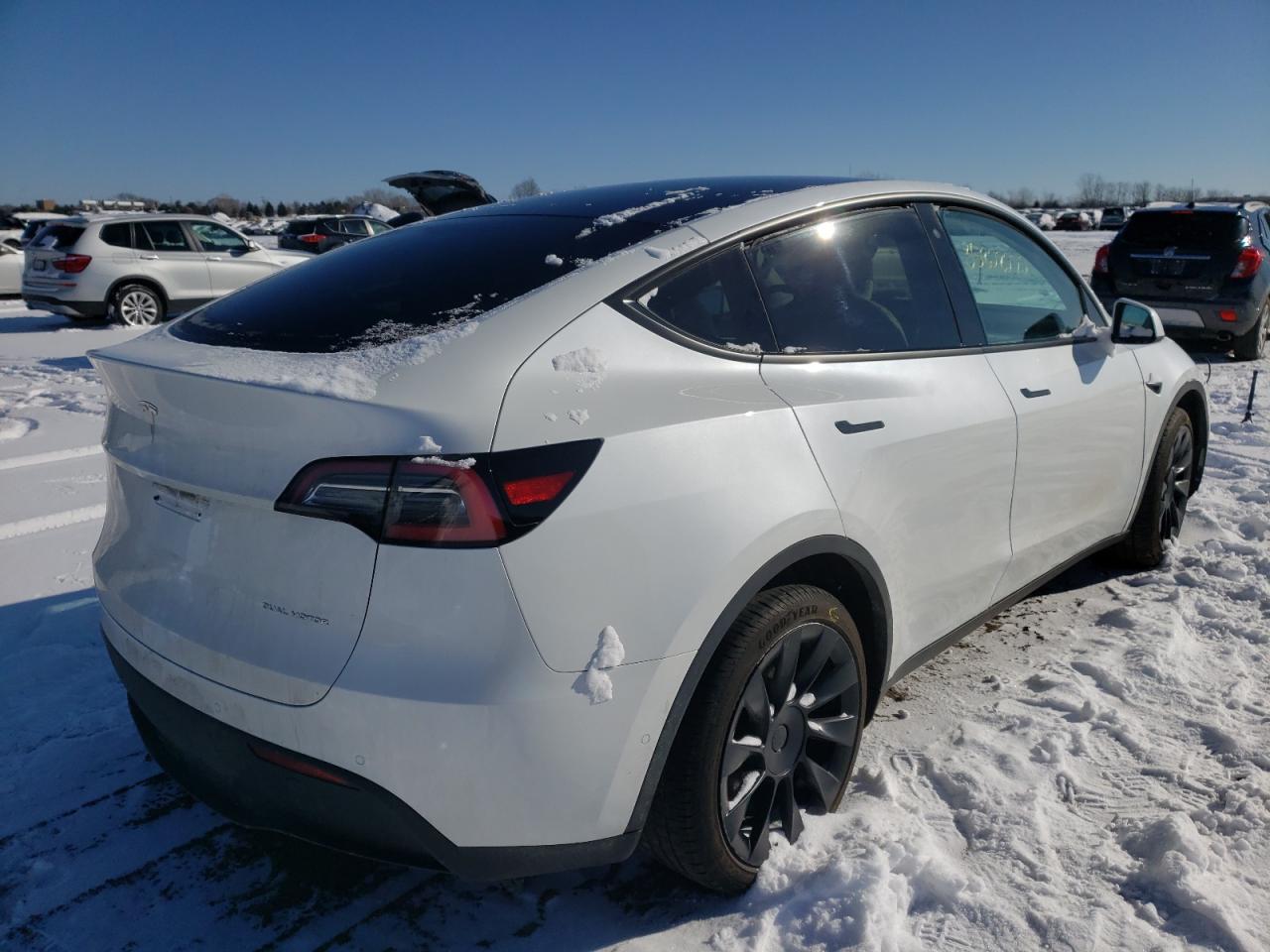 Photo 4 from auction – 2020 TESLA MODEL Y with VIN 5YJYGDEE7LF040463