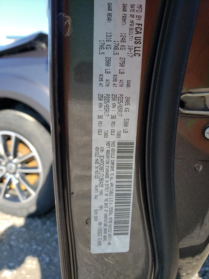 Photo 10 from auction – 2018 DODGE JOURNEY SE with VIN 3C4PDCAB7JT196429