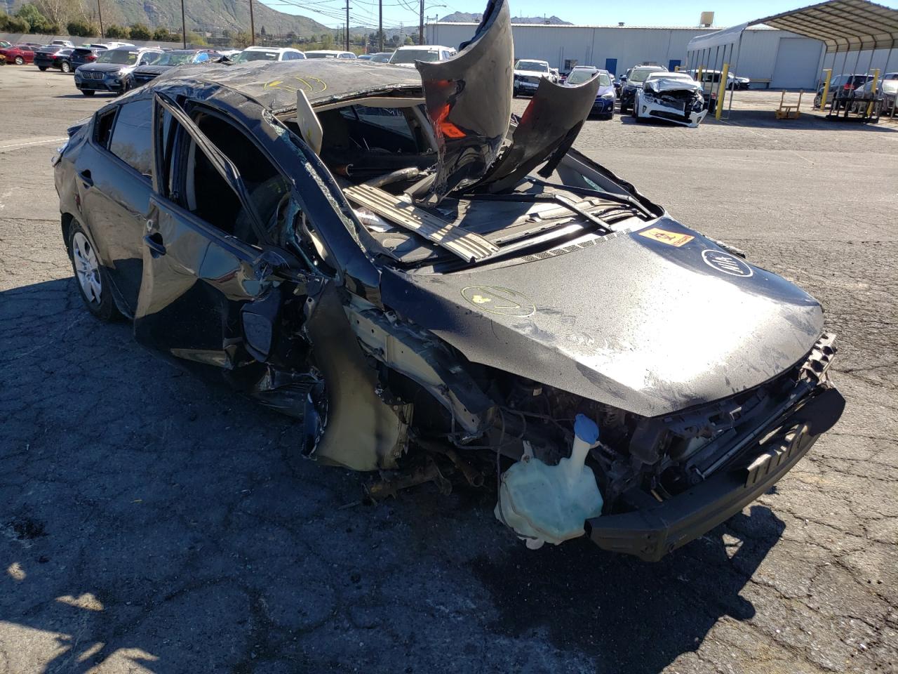 KIA FORTE LX 2014 with VIN KNAFK4A61E5212850 - Photo from auction