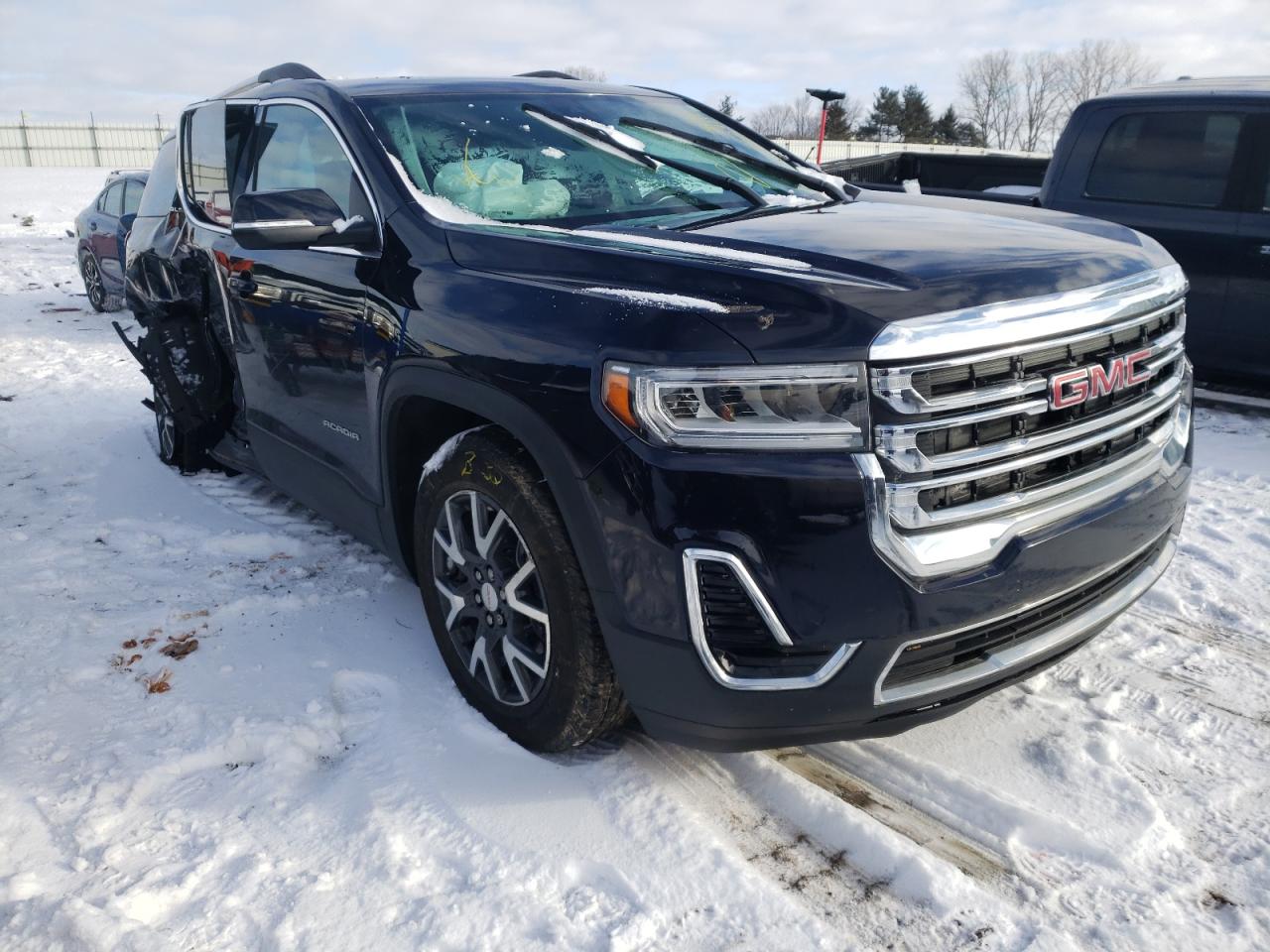 GMC ACADIA SLE 2021 with VIN 1GKKNRLS2MZ158096 - Photo from auction