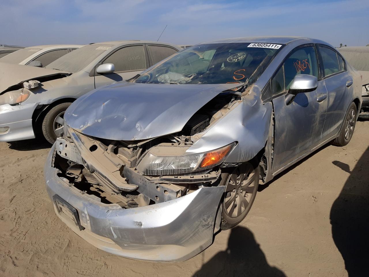 Photo 2 from auction – 2012 HONDA CIVIC LX with VIN JHMFB2F58CS004985