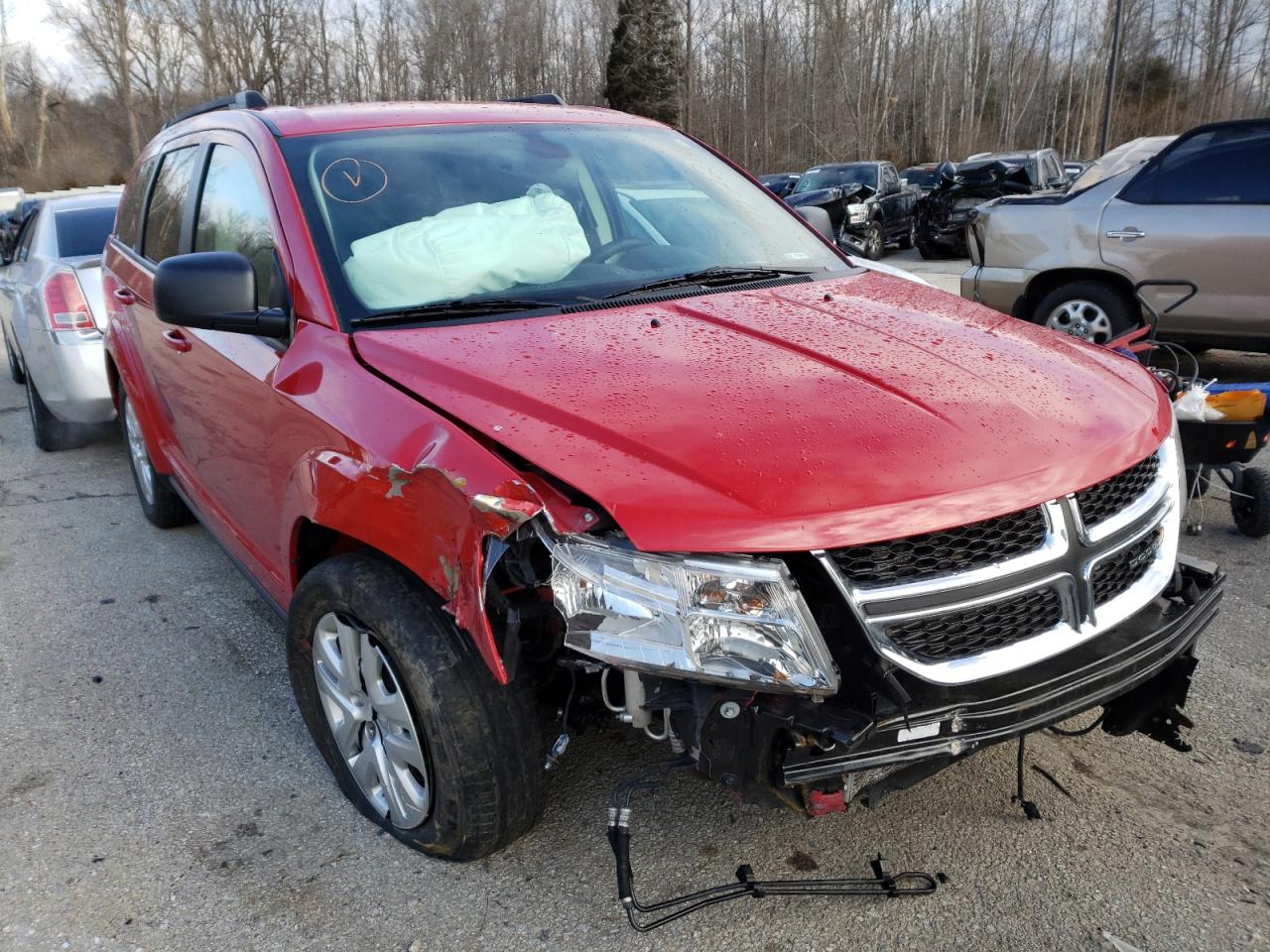 DODGE JOURNEY SE 2019 with VIN 3C4PDCAB2KT858256 - Photo from auction