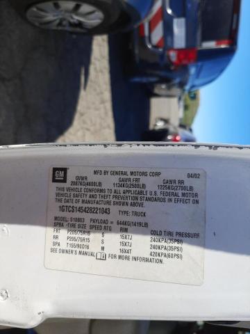 Photo 10 from auction – 2002 GMC SONOMA with VIN 1GTCS145428221043