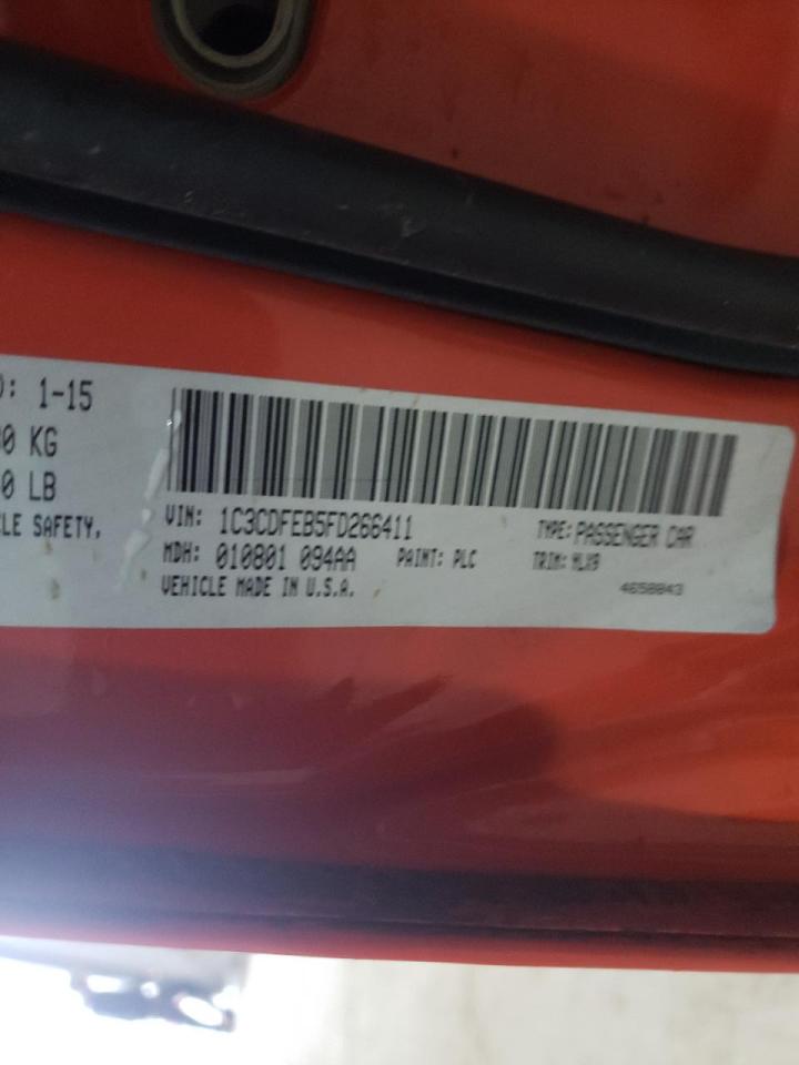 Photo 10 from auction – 2015 DODGE DART GT with VIN 1C3CDFEB5FD266411