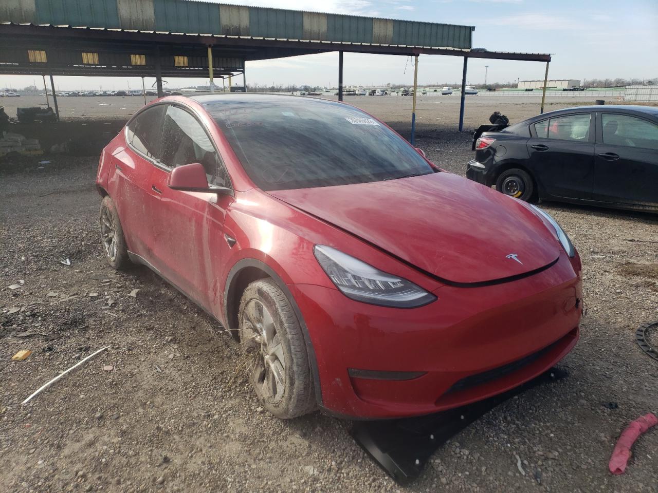 TESLA MODEL Y 2020 with VIN 5YJYGDEE6LF044004 - Photo from auction