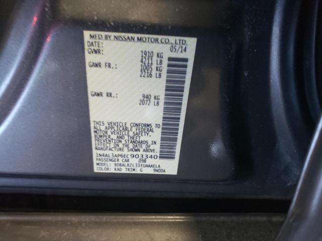 Photo 10 from auction – 2014 NISSAN ALTIMA 2.5 with VIN 1N4AL3AP6EC903340