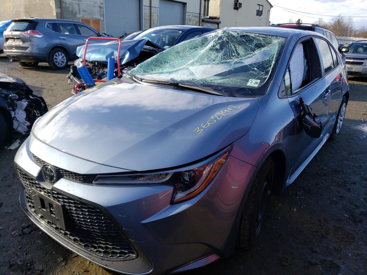 Photo 2 from auction – 2021 TOYOTA COROLLA LE with VIN JTDEPMAE2MJ152395