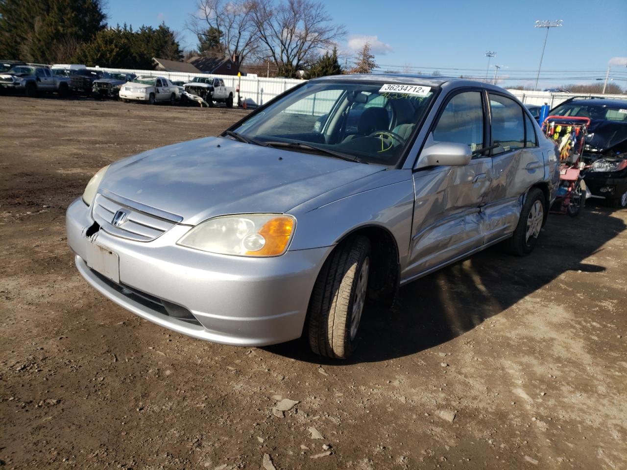 Photo 2 from auction – 2003 HONDA CIVIC EX with VIN 2HGES26763H507454