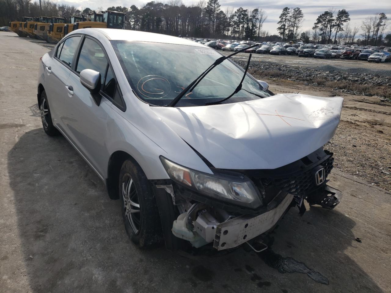 Photo 1 from auction – 2014 HONDA CIVIC LX with VIN 2HGFB2F55EH525546