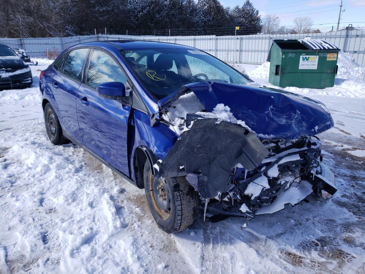 FORD FOCUS SE 2012 with VIN 1FAHP3F29CL458797 - Photo from auction