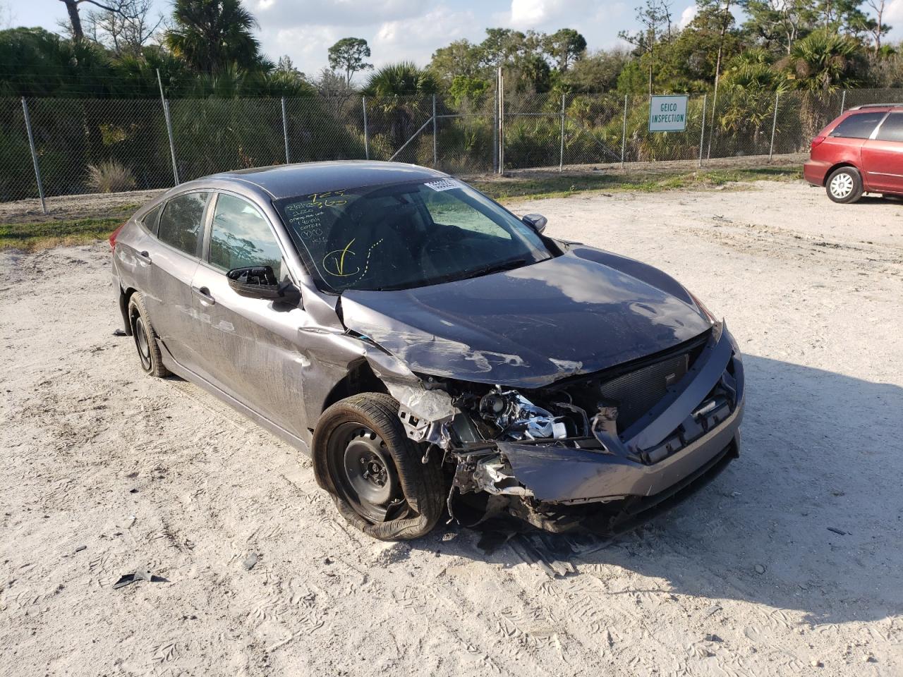 HONDA CIVIC LX 2017 with VIN 19XFC2F55HE001244 - Photo from auction