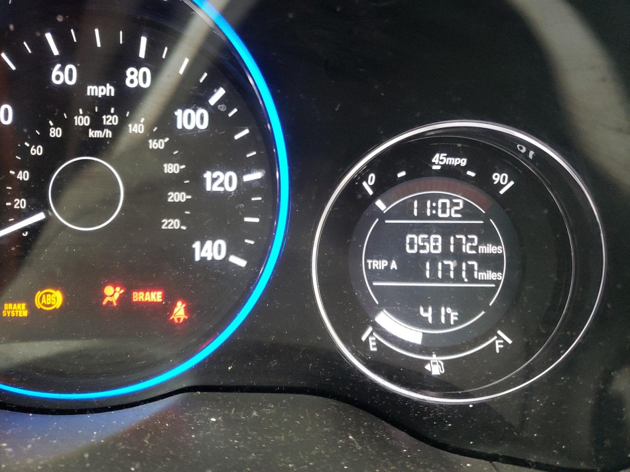 Photo 8 from auction – 2017 HONDA HR-V EX with VIN 3CZRU6H55HM731413
