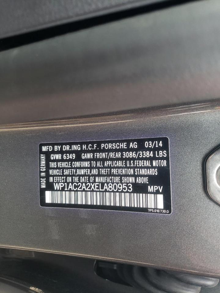 Photo 10 from auction – 2014 PORSCHE CAYENNE TU with VIN WP1AC2A2XELA80953