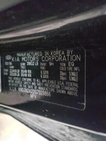 Photo 10 from auction – 2016 KIA SOUL with VIN KNDJN2A22G7329866