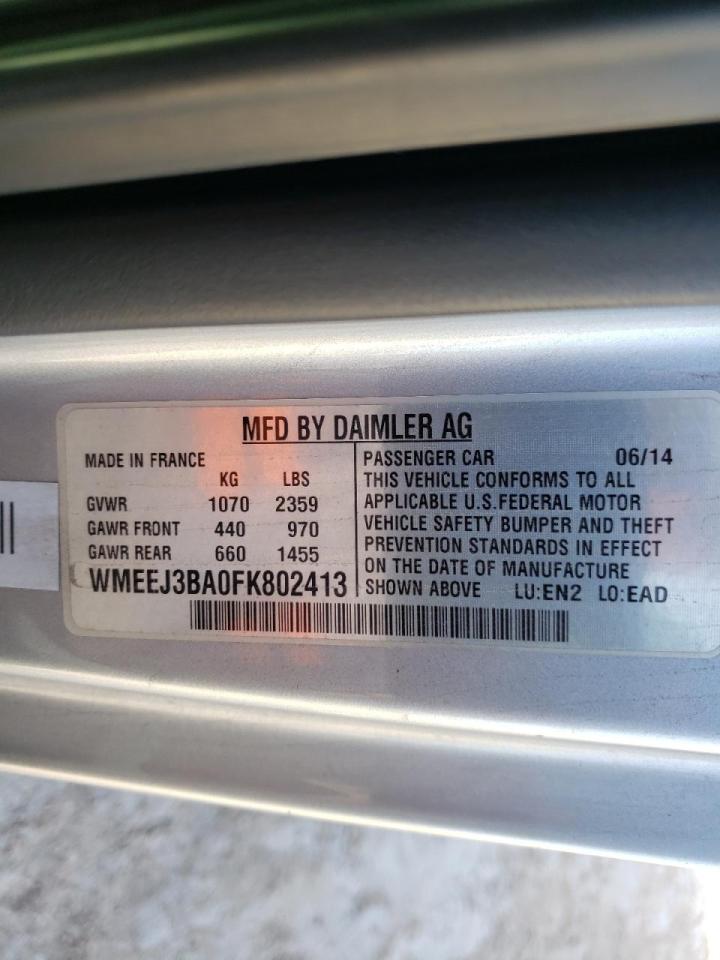 Photo 10 from auction – 2015 SMART FORTWO PUR with VIN WMEEJ3BA0FK802413