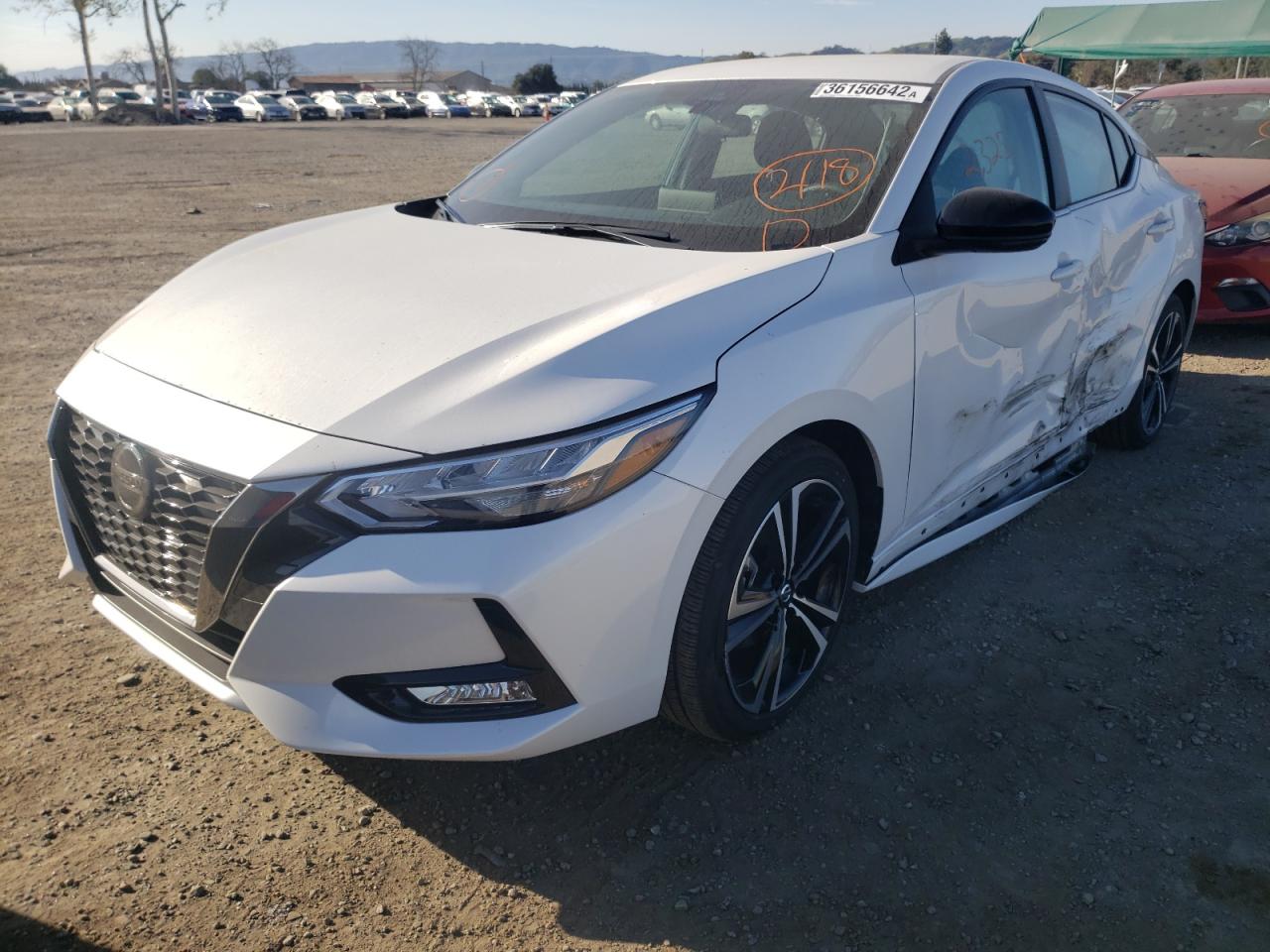Photo 2 from auction – 2021 NISSAN SENTRA SR with VIN 3N1AB8DV6MY306637