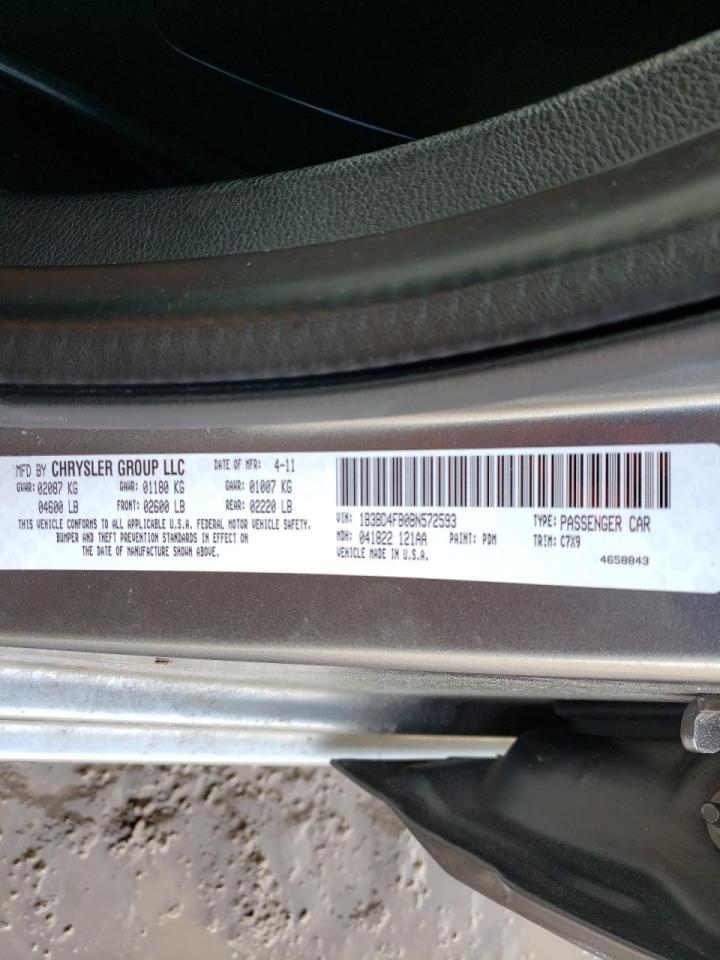 Photo 10 from auction – 2011 DODGE AVENGER EX with VIN 1B3BD4FB0BN572593