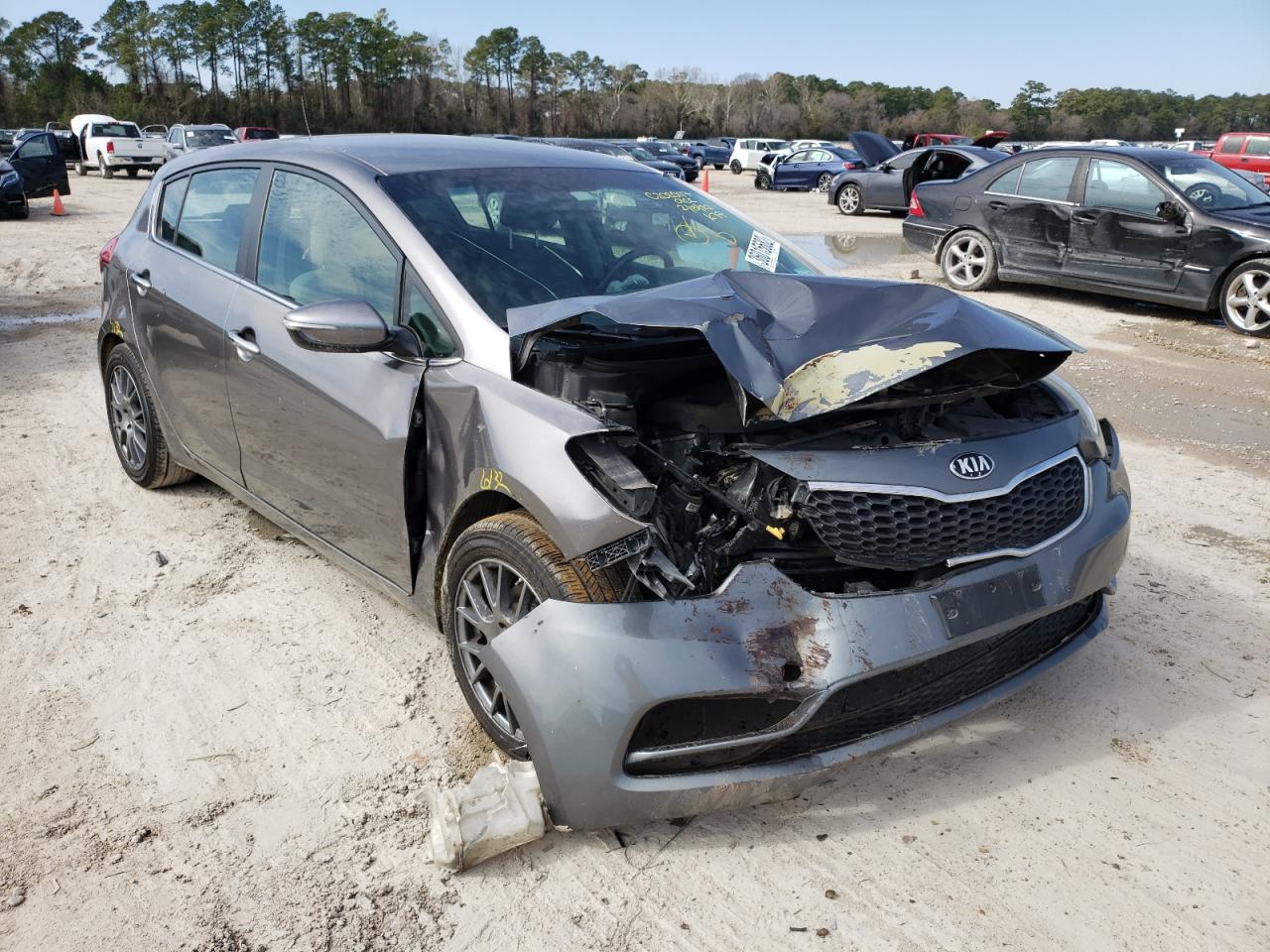 KIA FORTE EX 2014 with VIN KNAFX5A82E5168169 - Photo from auction